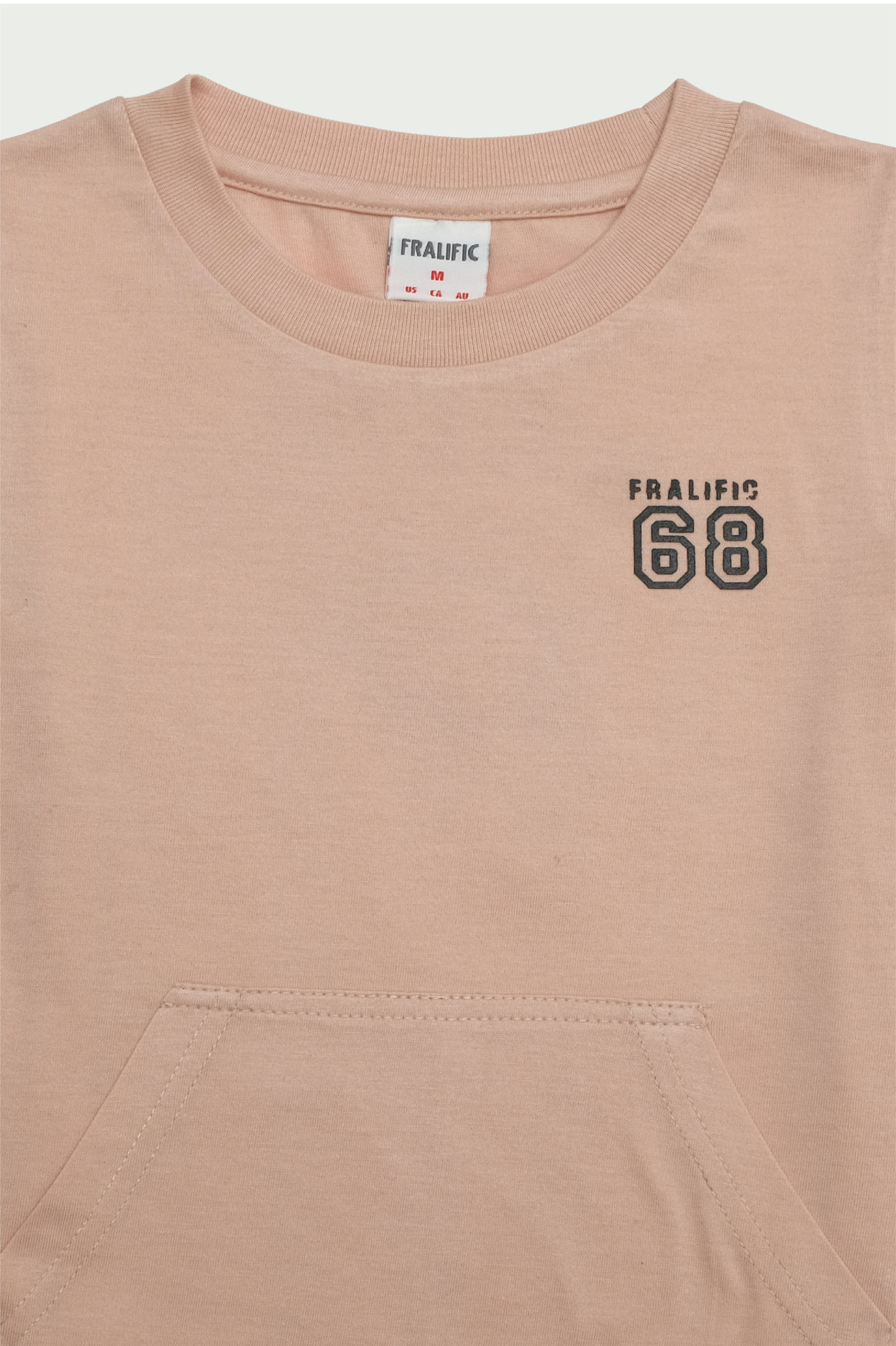 Brown Pocket T-shirt For Toddler Boys