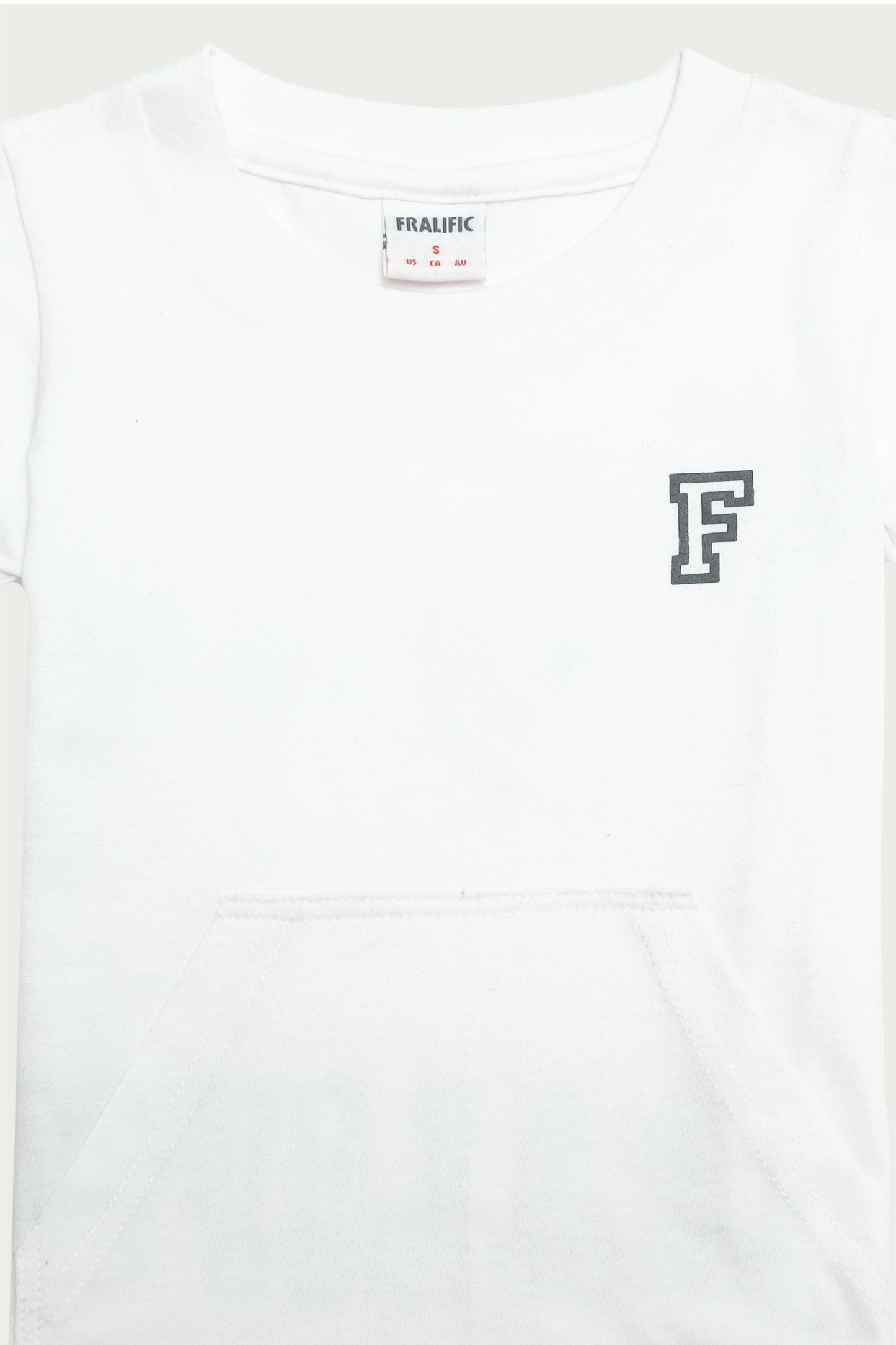 White Pocket T-shirt for Toddler Boys