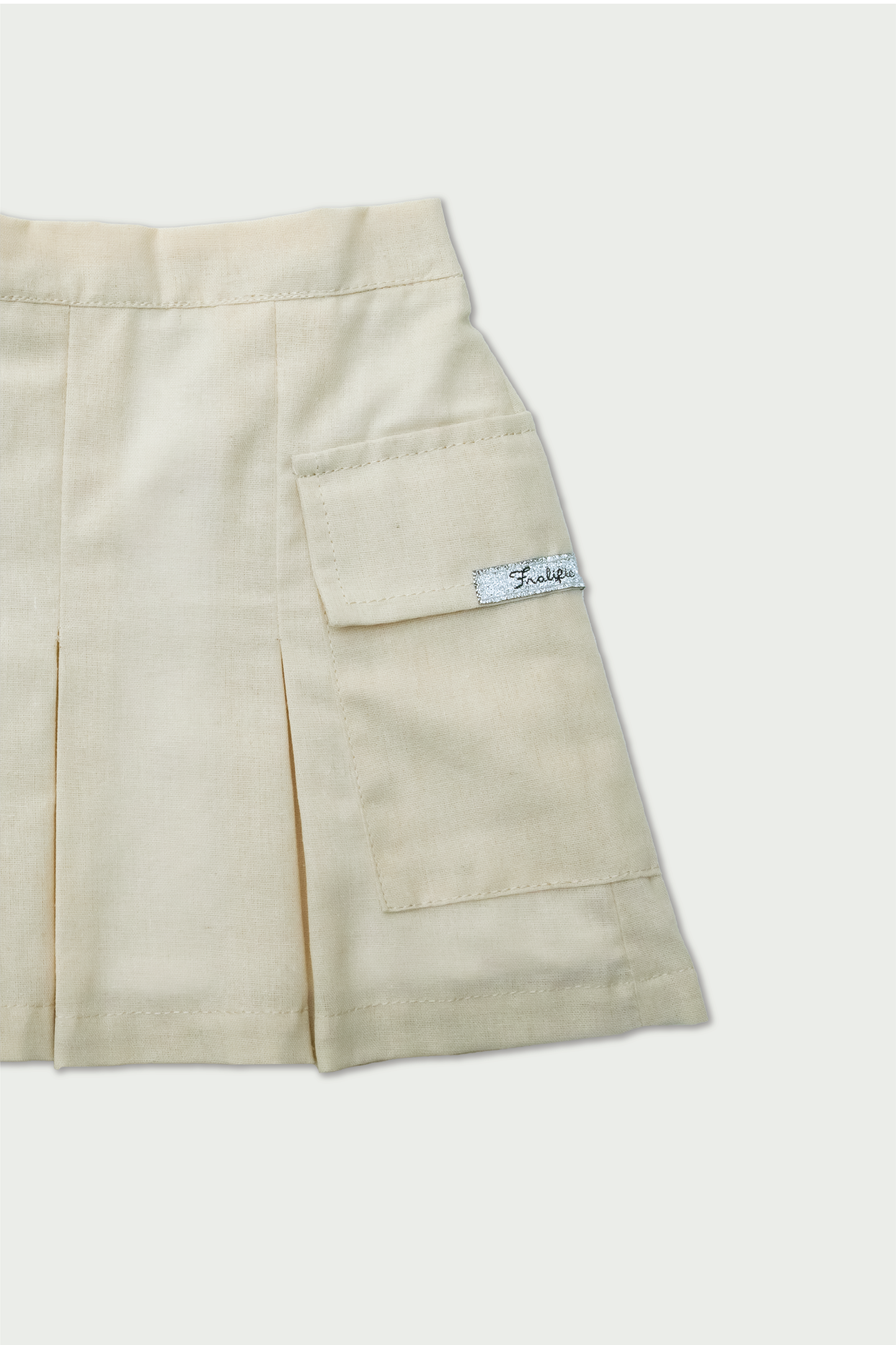 Beige Skirt for Toddler Girls