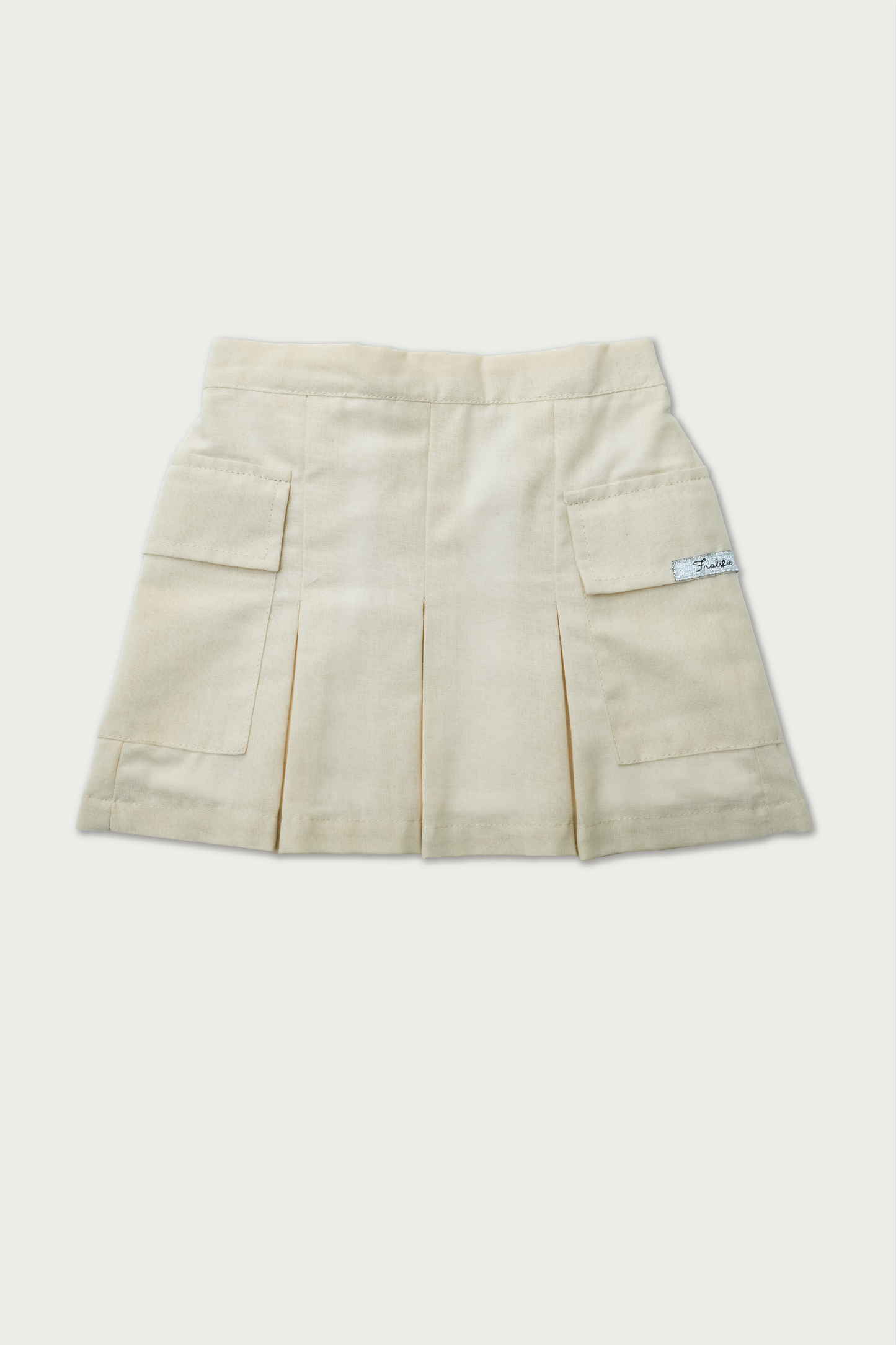 Beige Skirt for Toddler Girls
