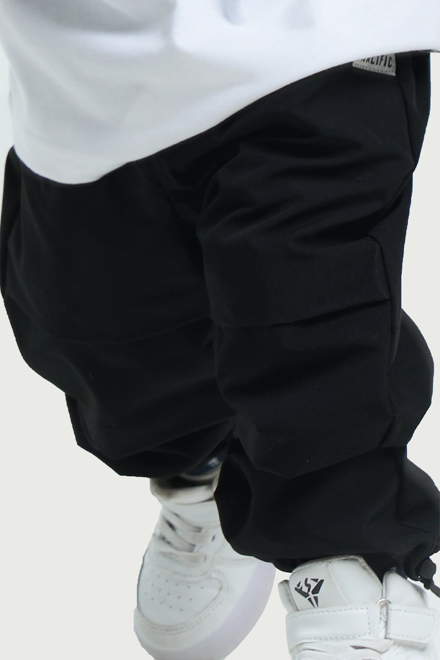 Black Cargo Jogger Pants for Toddler
