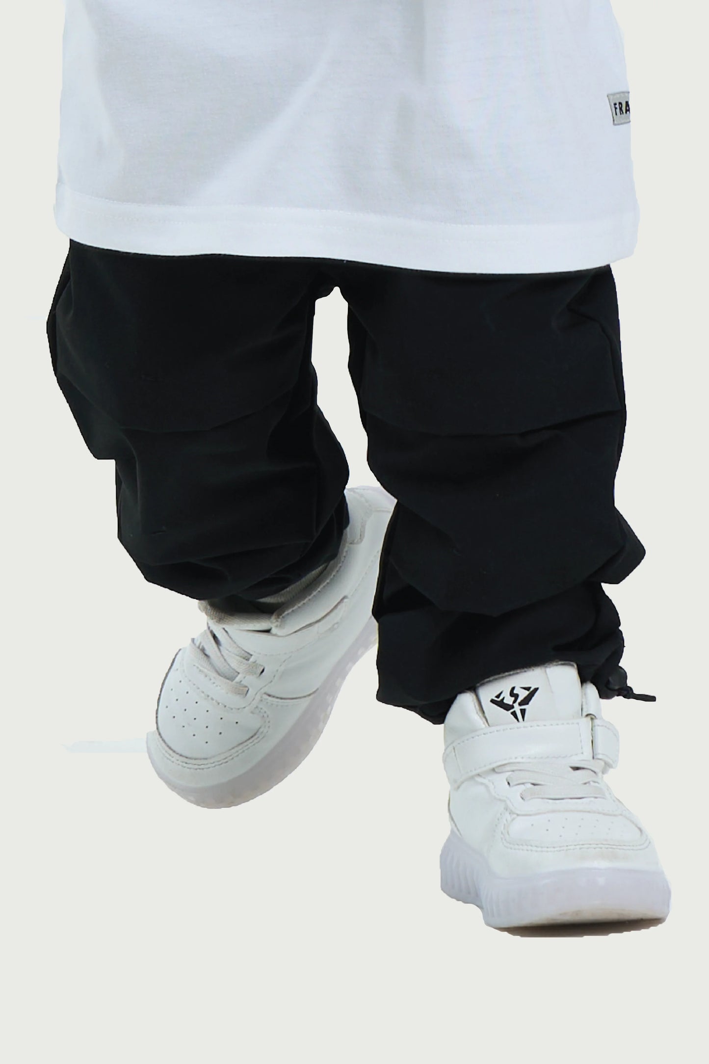 Black Cargo Jogger Pants for Toddler