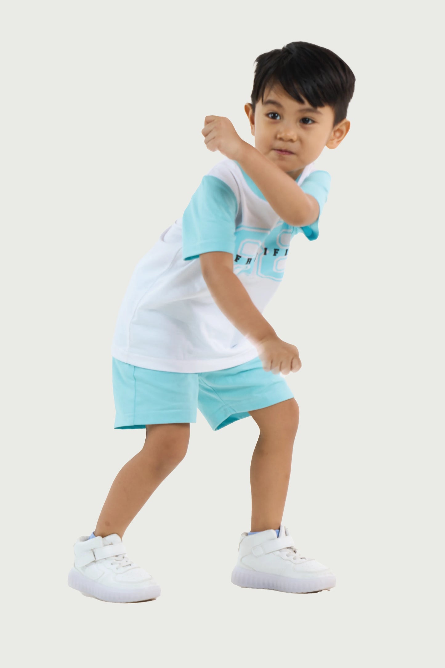 Teal T-Shirt and Shorts Set for Toddler