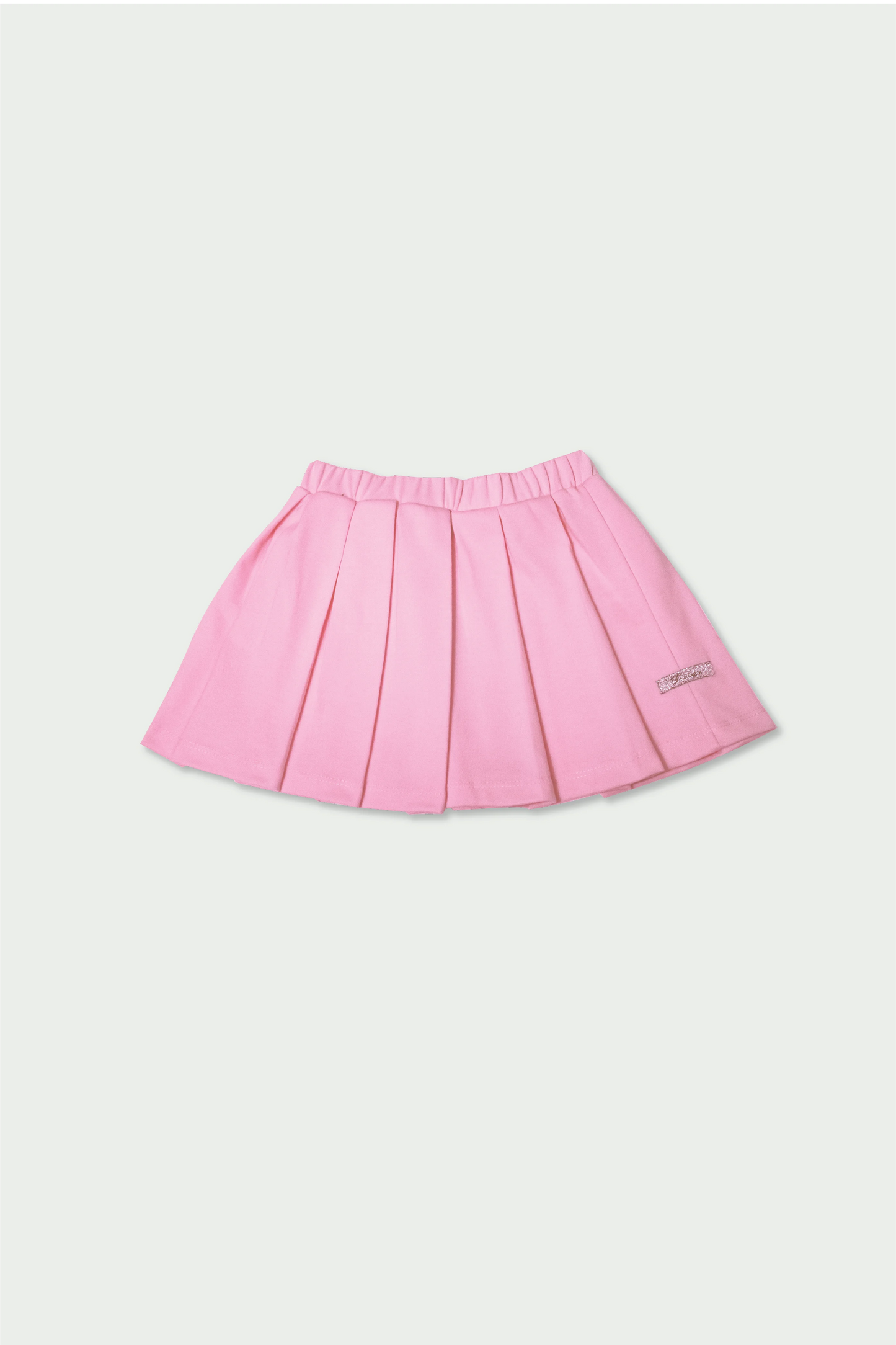 T-Shirt Graphic Tee & Pink Pleated Skirt Set for Toddler Girl