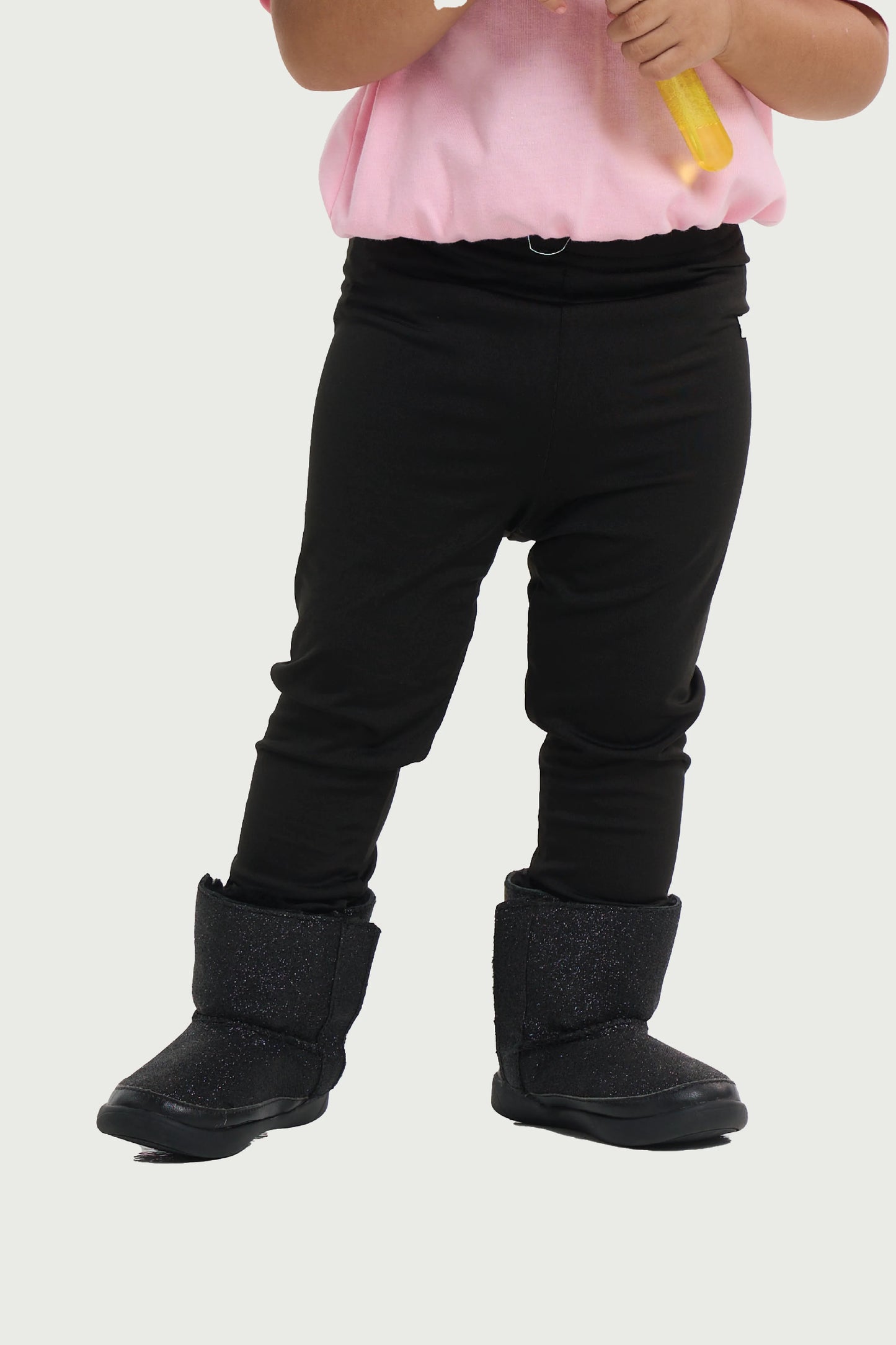 Classic Black Stretch Leggings for Toddlers