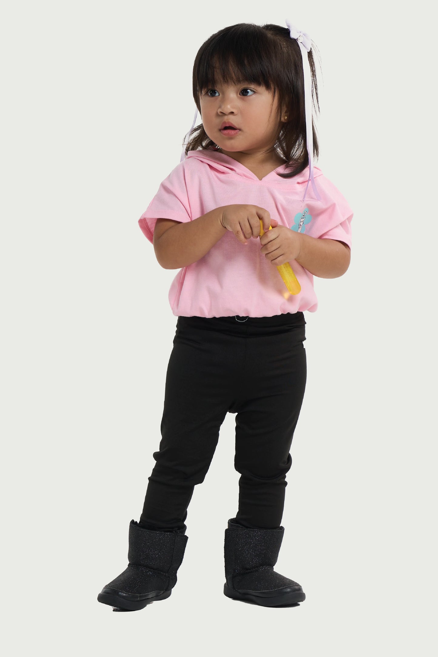 Classic Black Stretch Leggings for Toddlers