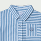 Toddler Boys Blue Striped Polo with Fralific Merch Icon