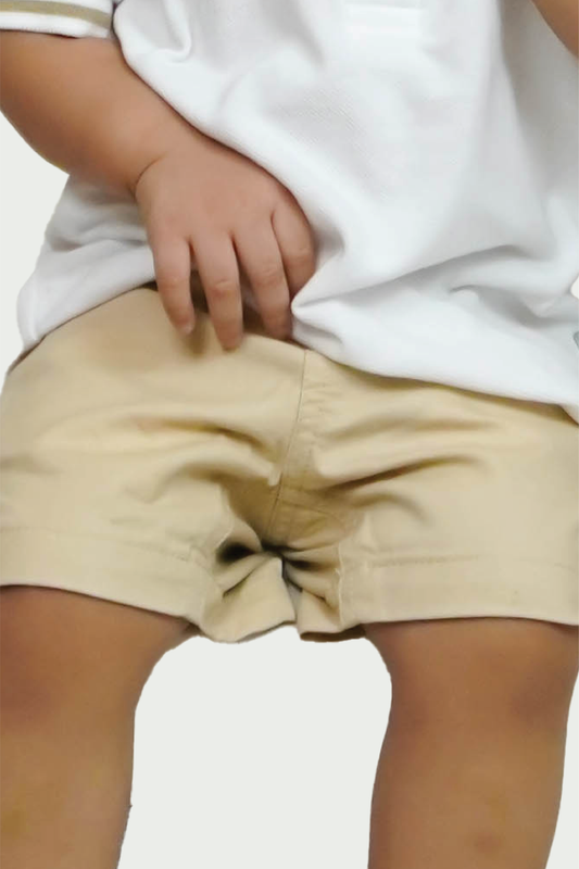 Beige Shorts for Toddler Boys
