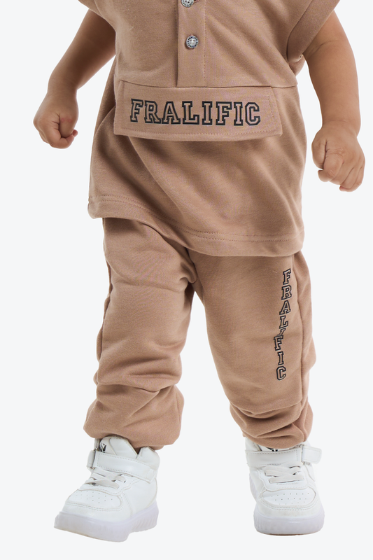 Brown Jogger Pants for Toddler Boys