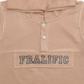 Brown Sleeveless Hoodie for Toddler Boys