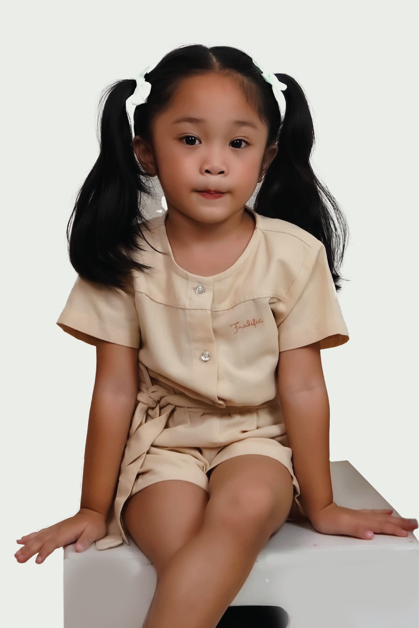 Beige Romper for Toddler