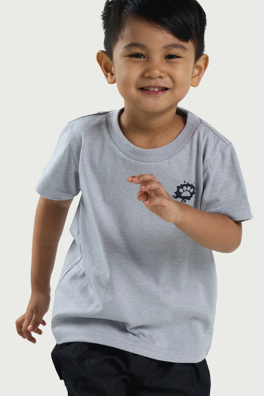 Grey Power T-Shirt – Minimal Print for Toddler