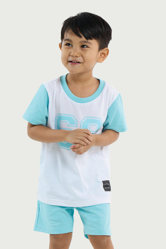 Teal T-Shirt and Shorts Set for Toddler