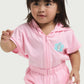 Pink Hoodie Romper for Toddlers