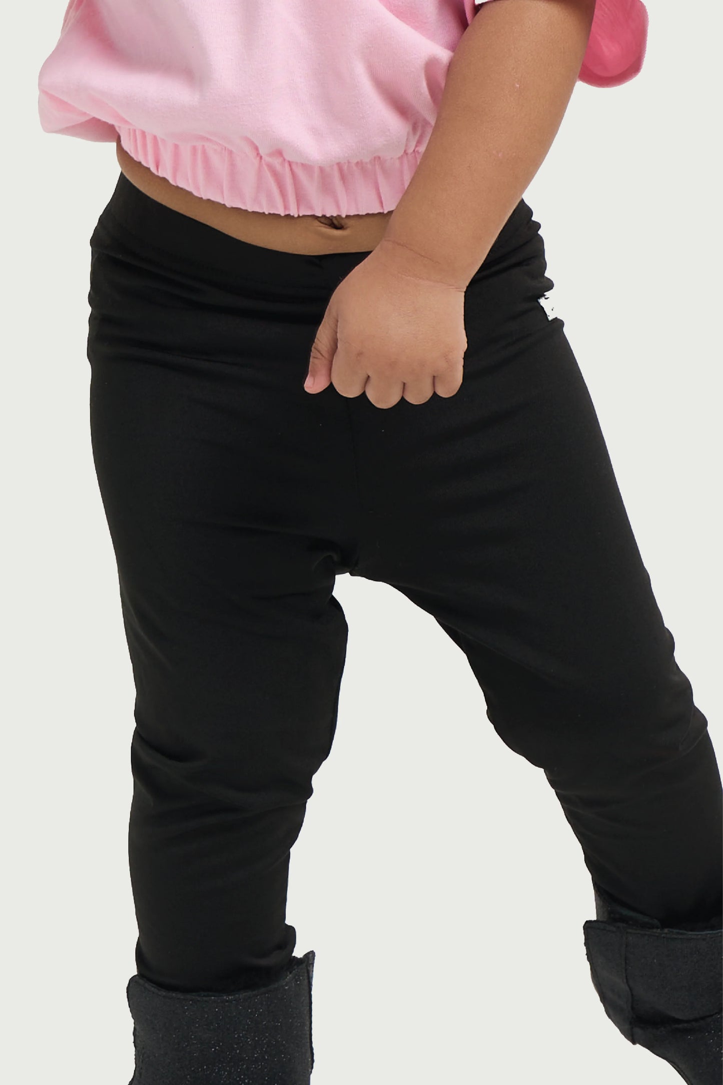 Classic Black Stretch Leggings for Toddlers
