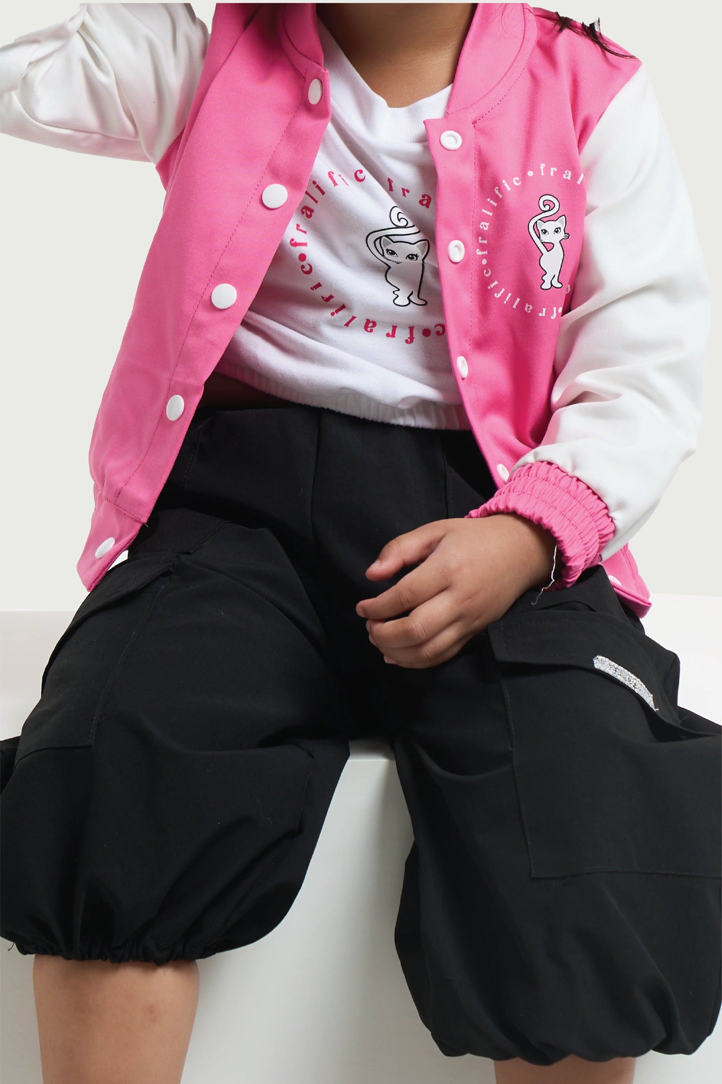 Black Cargo Jogger Pants for Toddlers