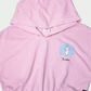 Kids Wear Pink Hooded Crop Top for Girls
