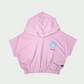 Kids Wear Pink Hooded Crop Top for Girls