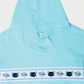Kids Wear Teal Cropped Hoodie Shirt  – Cute Cat Print for Girls